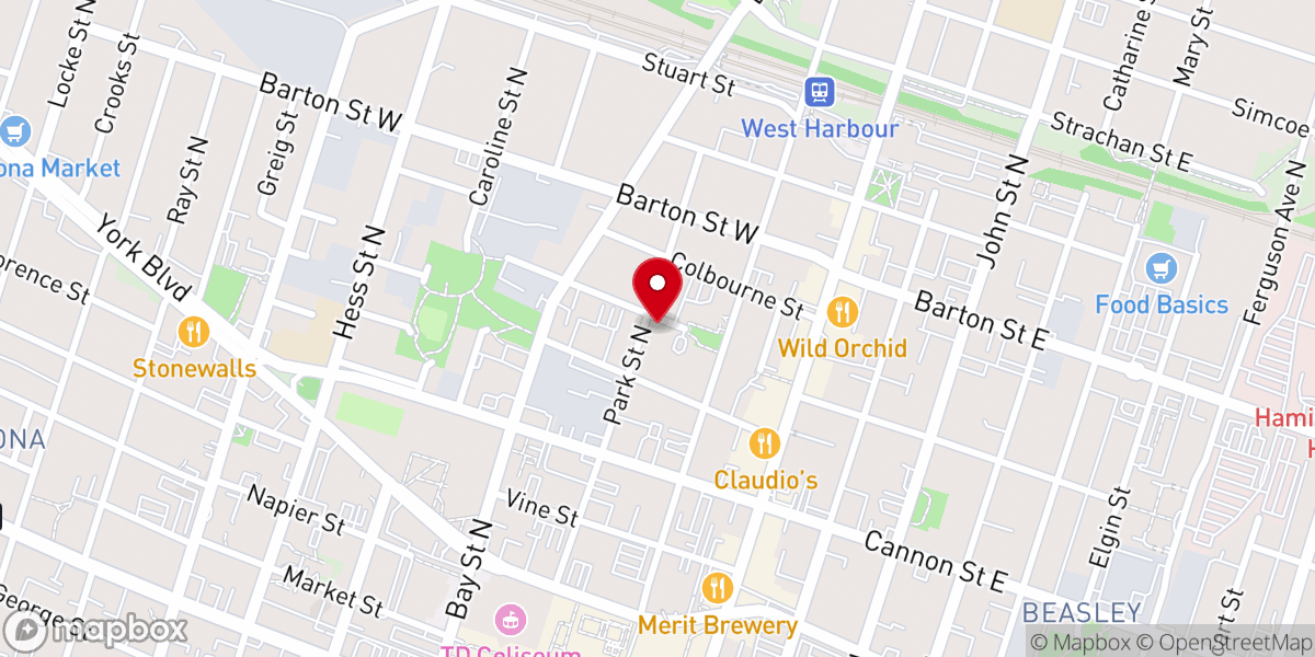 Map showing location of St. Mary's Parish