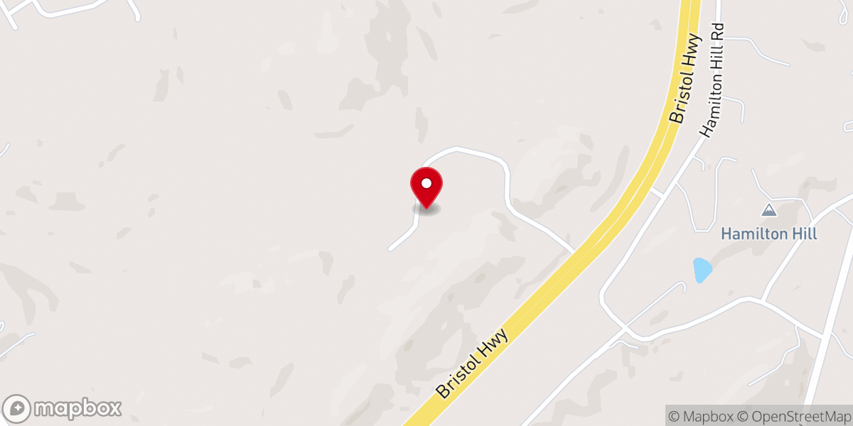 Map showing location of Peaceful Valley Campground