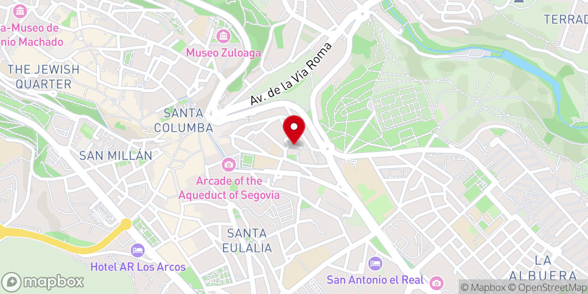 Map showing location of Iglesia de El Salvador