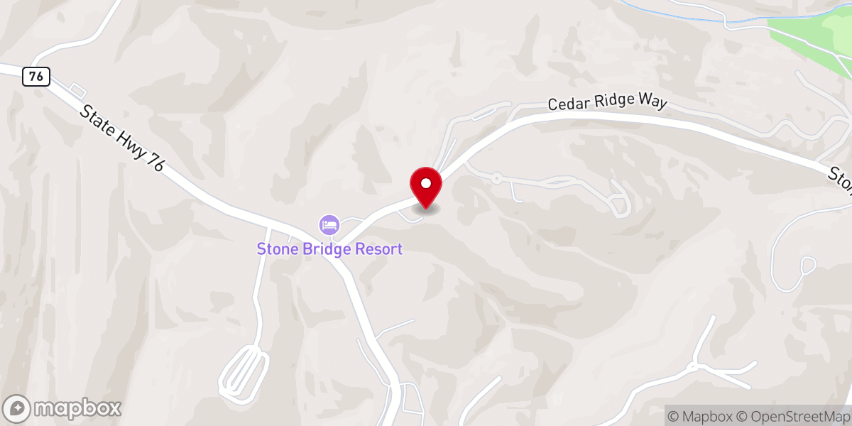 Map showing location of Stone County Emergency Services