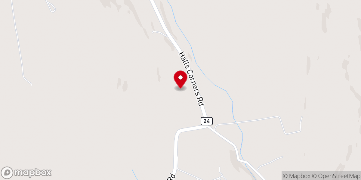 Map showing location of Stone church Dover plains New York