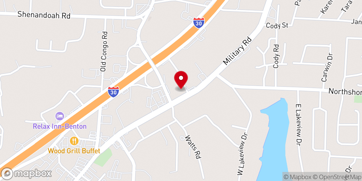 Map showing location of Apostolic Tabernacle of Benton