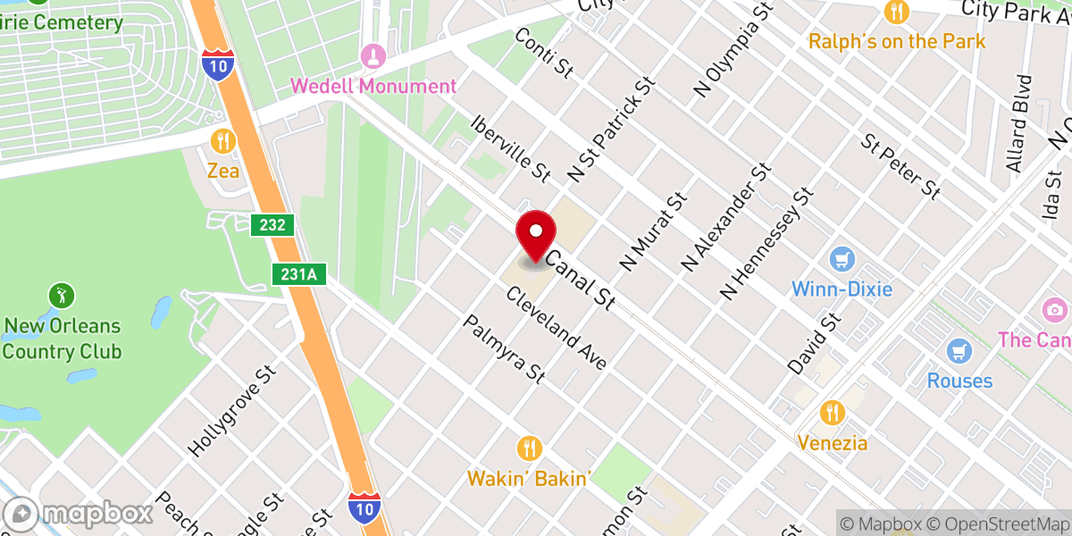 Map showing location of Saint Anthony of Padua Catholic Church