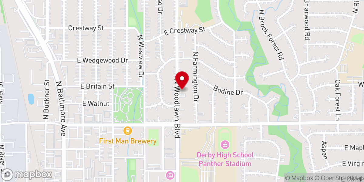 Map showing location of New Heights Christian Fellowship