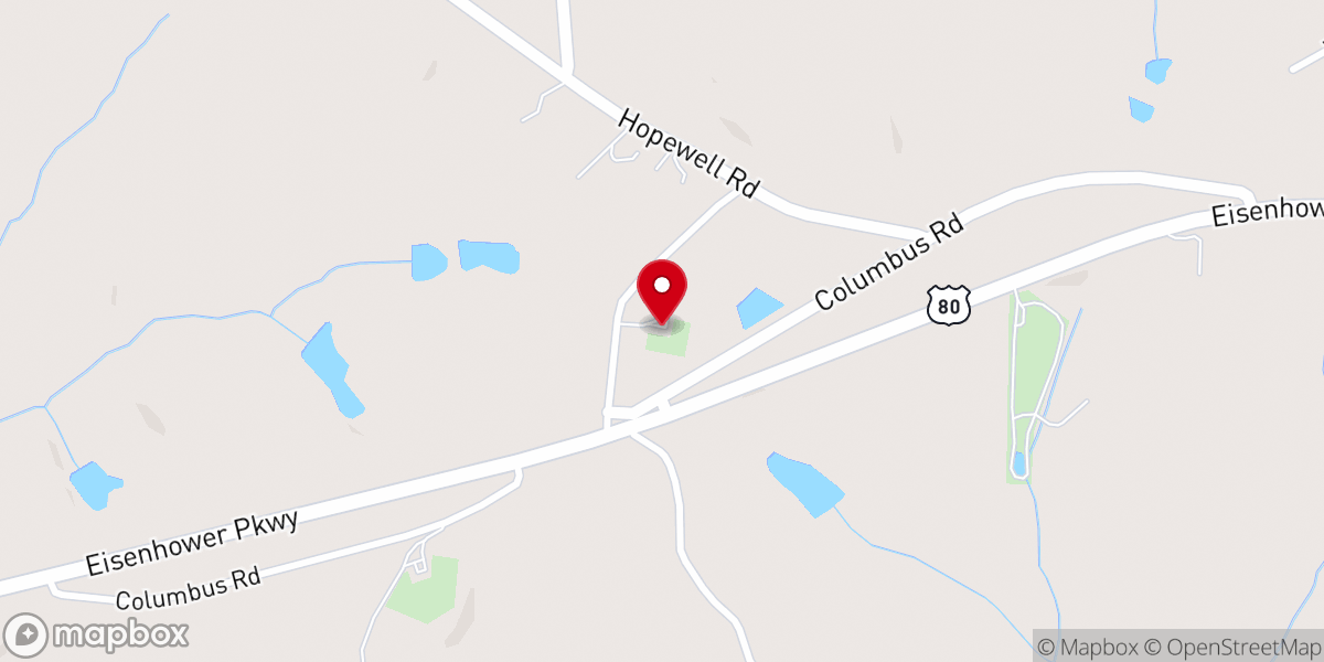 Map showing location of White Springs Baptist Church