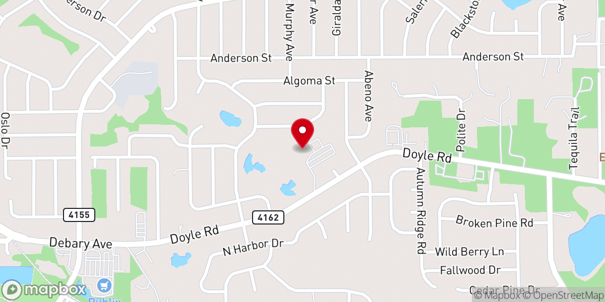 Map showing location of Deltona Spanish SDA Church