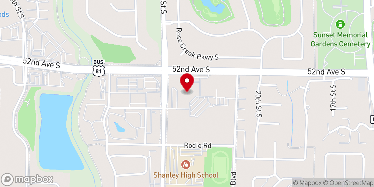 Map showing location of Sts. Anne & Joachim Catholic Church