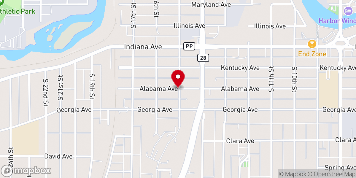 Map showing location of Netherlands Reformed Church