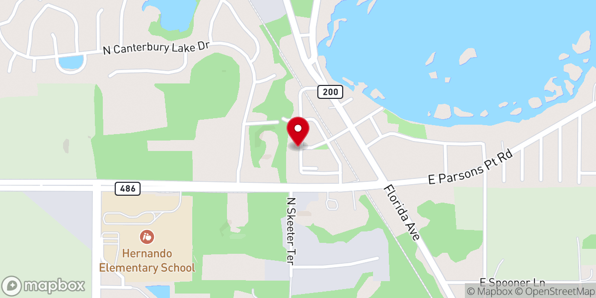 Map showing location of Mount Zion AME Church