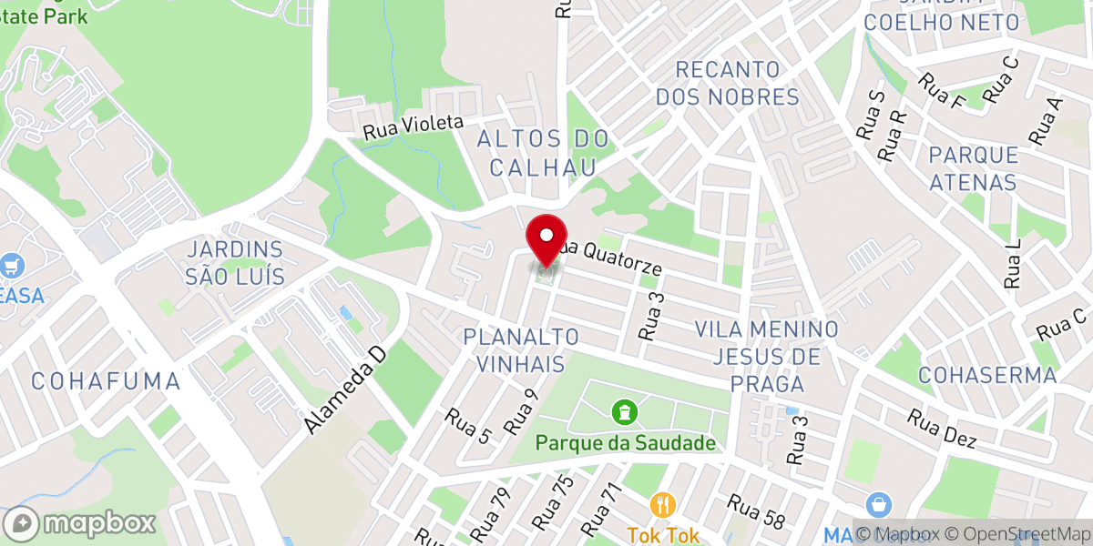 Map showing location of Capela Nossa Senhora das Graças e São José
