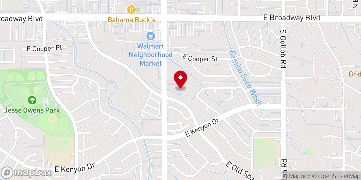 Map showing location of New Spirit Lutheran Church