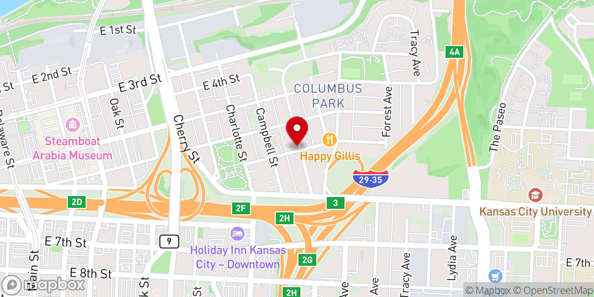 Map showing location of Full Faith Church of Love City