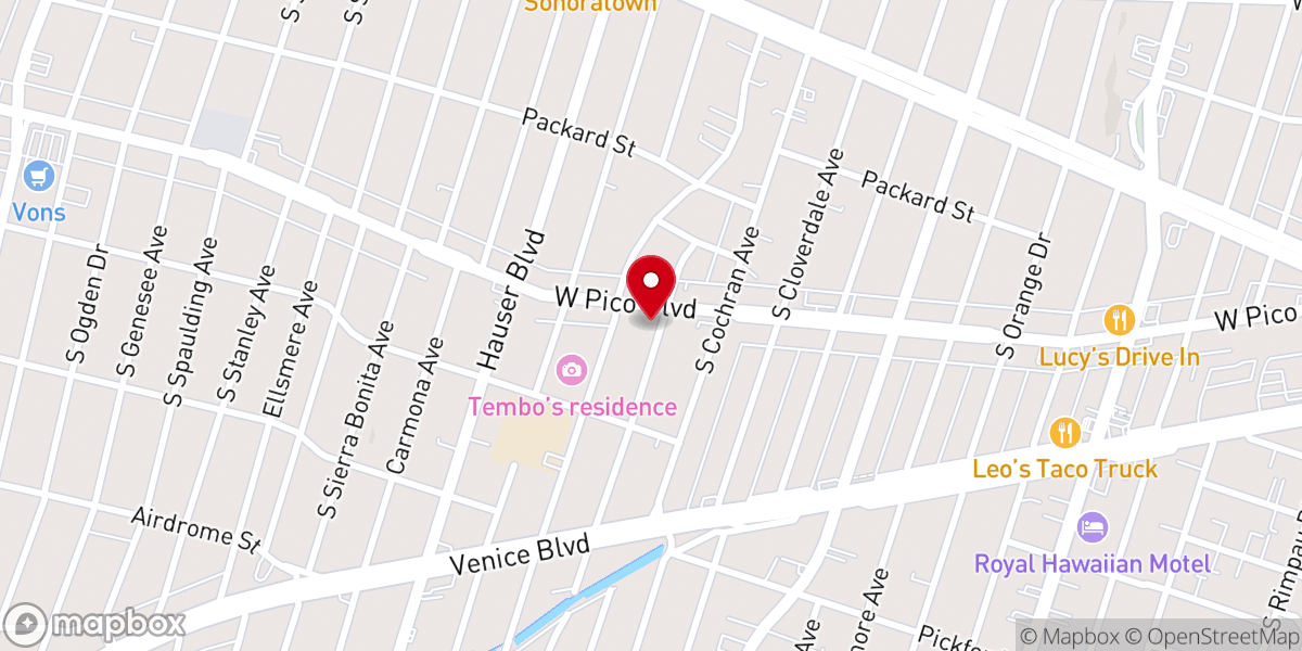 Map showing location of Holy Spirit Catholic Church