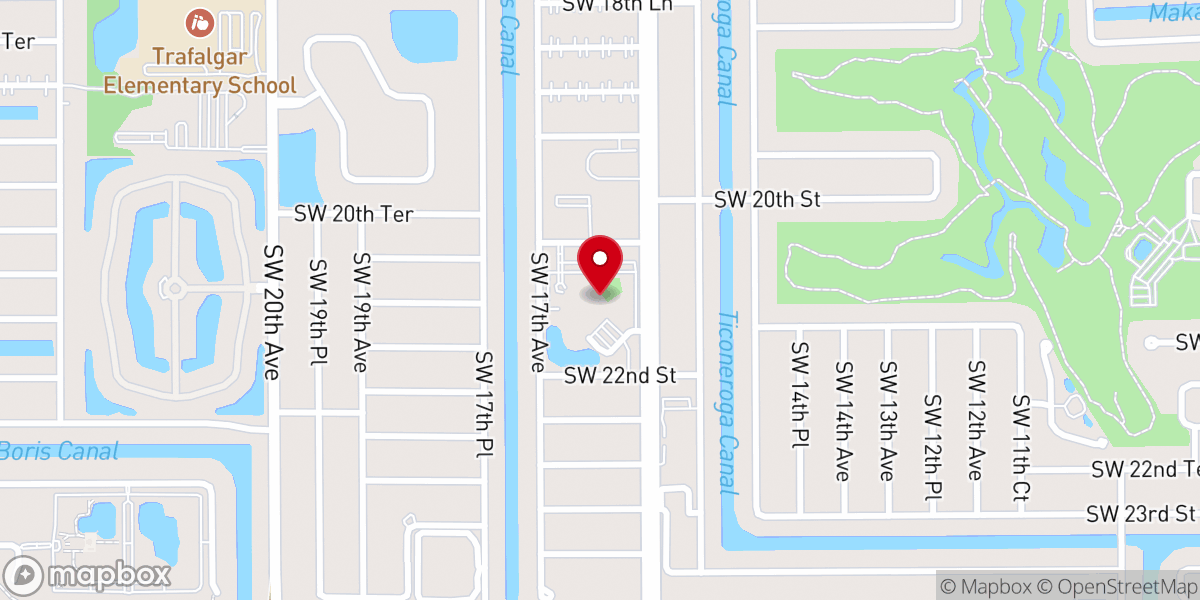 Map showing location of Fellowship Park