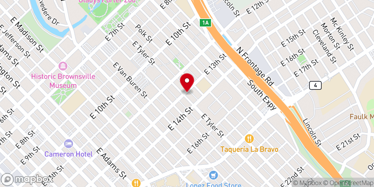 Map showing location of La Iglesia del Pueblo Pentecostal Church