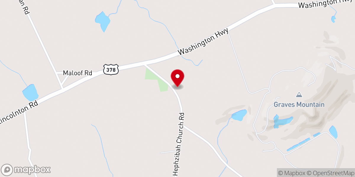 Map showing location of Hephzibah Church Pastorium
