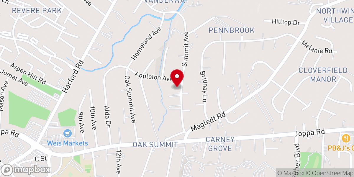 Map showing location of St Francis of Assisi Church