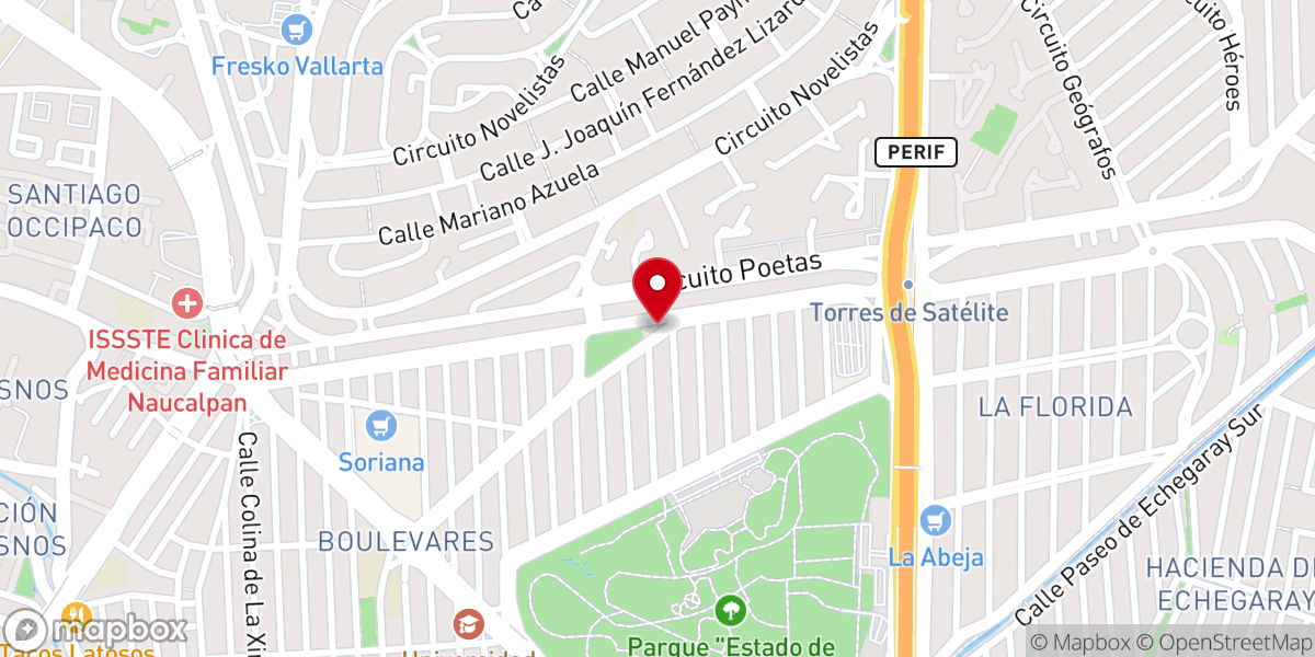 Map showing location of Parroquia Mater Amabilis