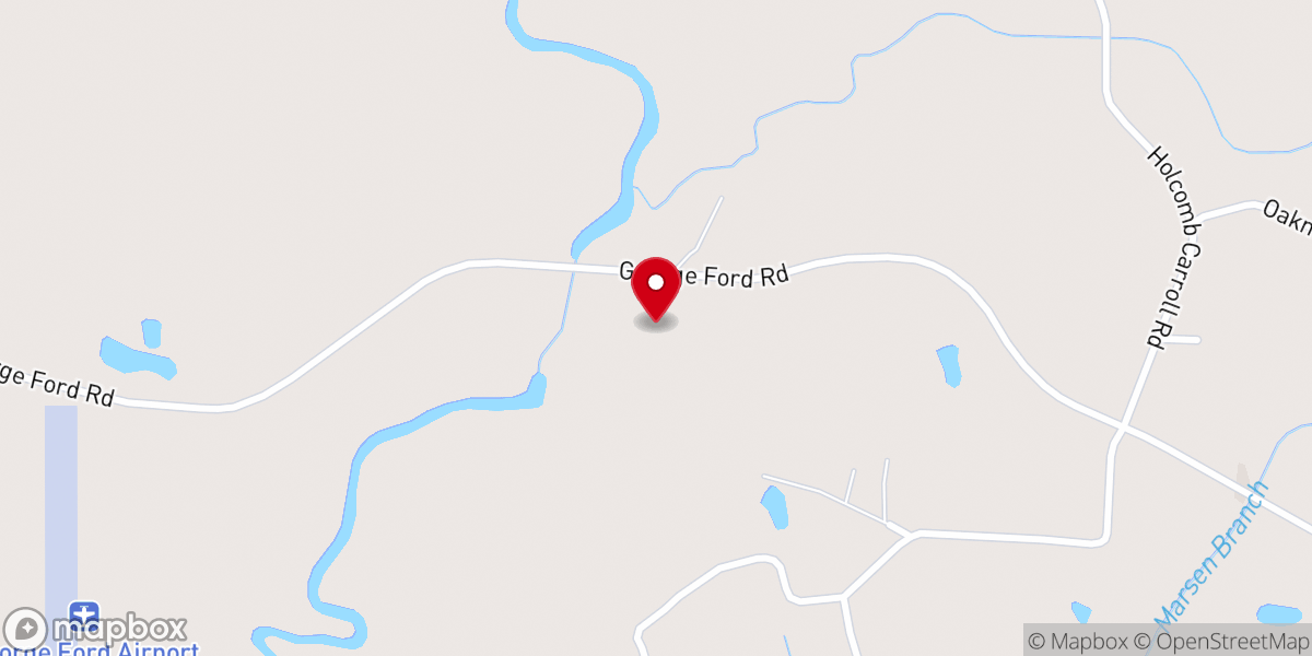Map showing location of George Ford Missionary Baptist Church