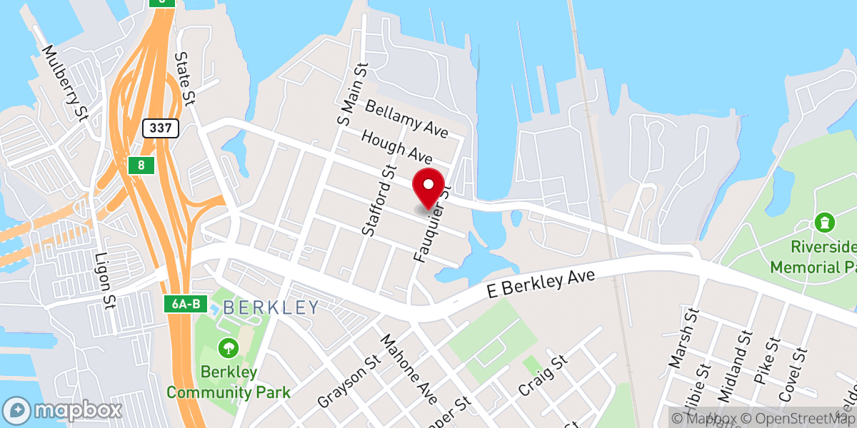 Map showing location of Faithway Apostolic Church