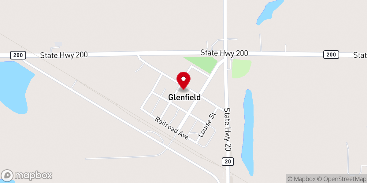 Map showing location of Glenfield Lutheran Parsonage