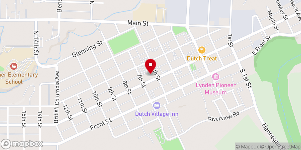 Map showing location of First Reformed Church