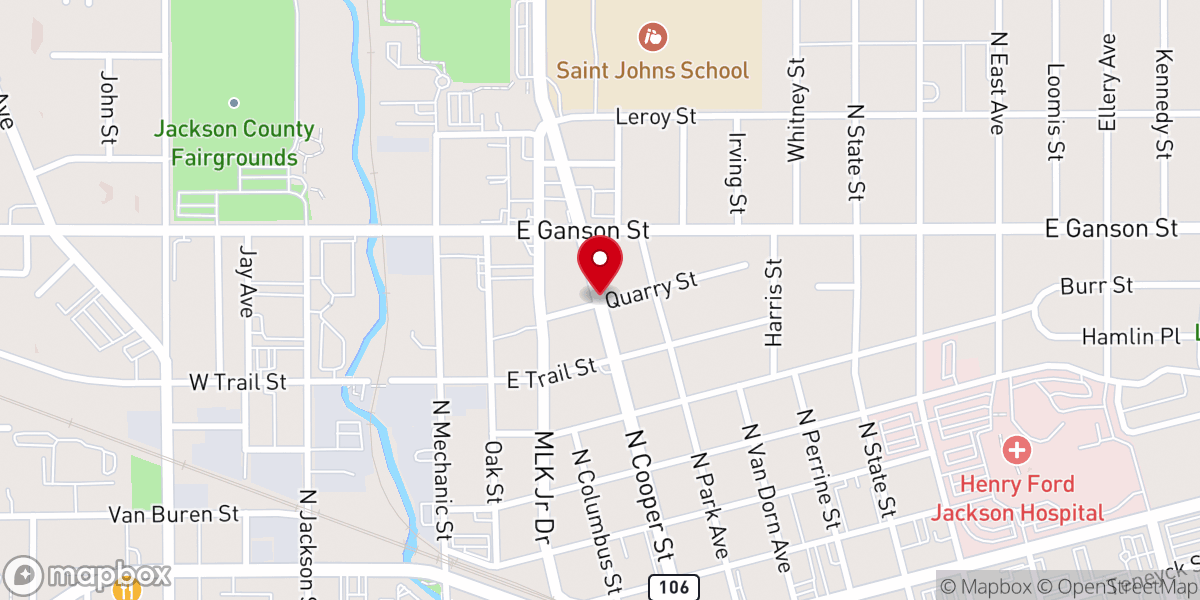 Map showing location of St Vincent De Paul-St John