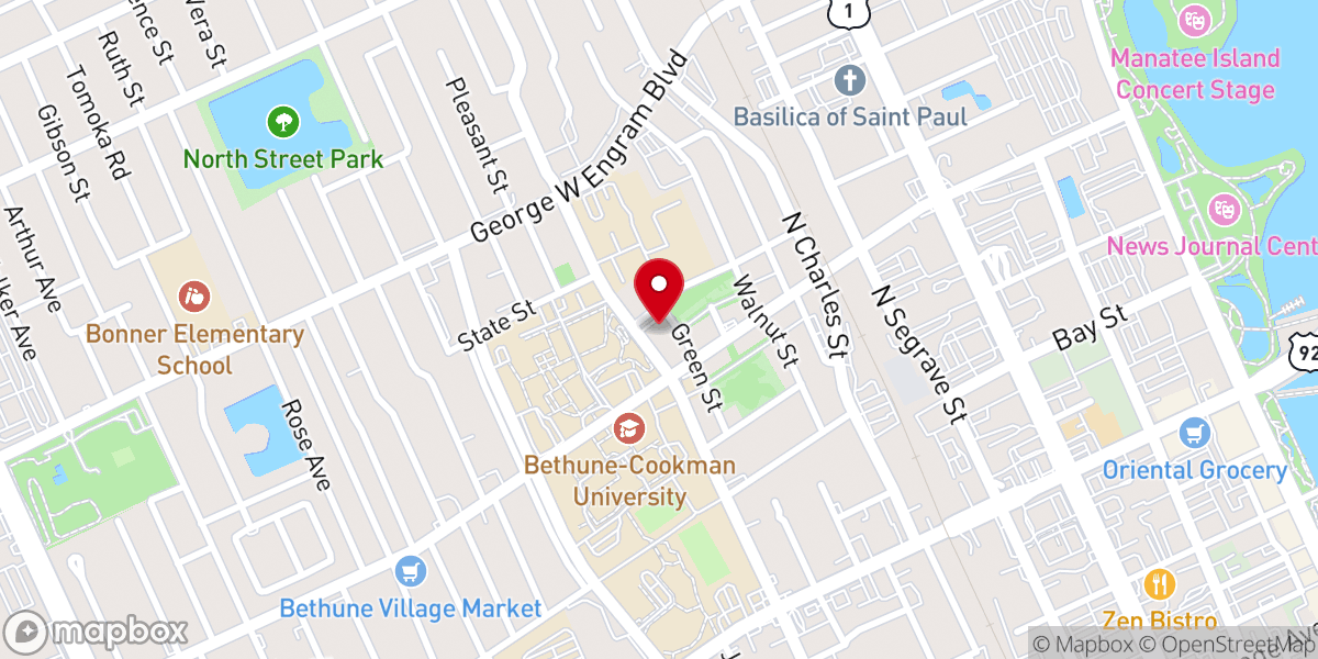 Map showing location of Stewart Memorial United Methodist