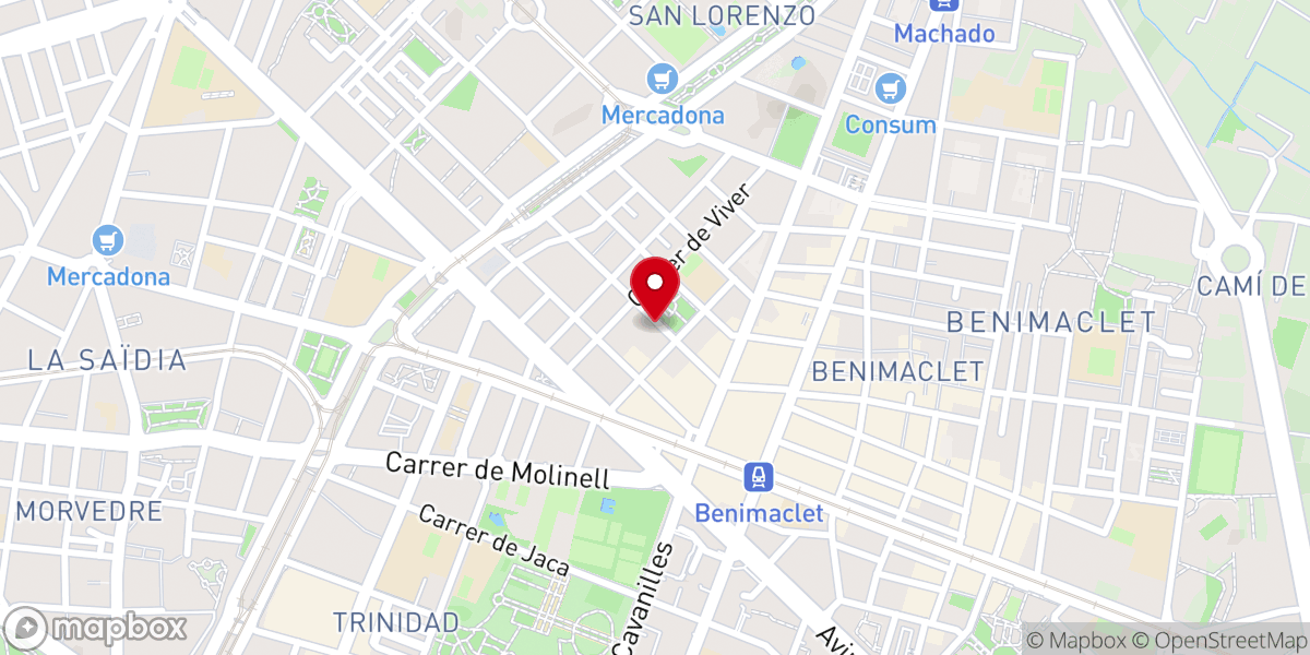 Map showing location of Centro Budista de Valencia