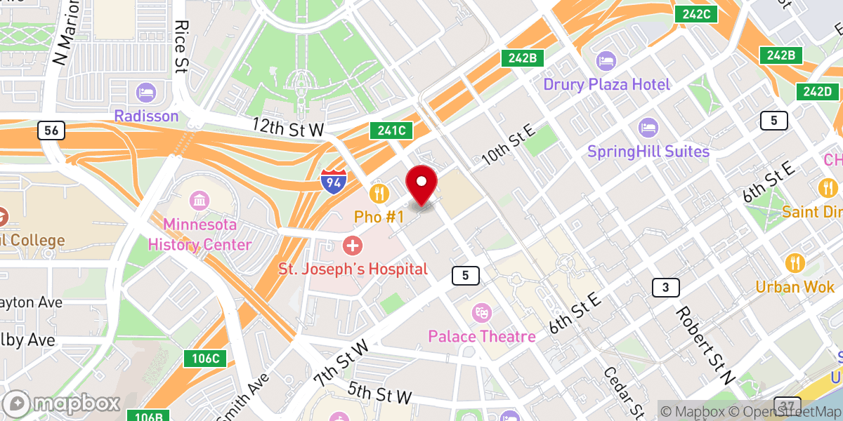Map showing location of Church of Scientology of Twin Cities