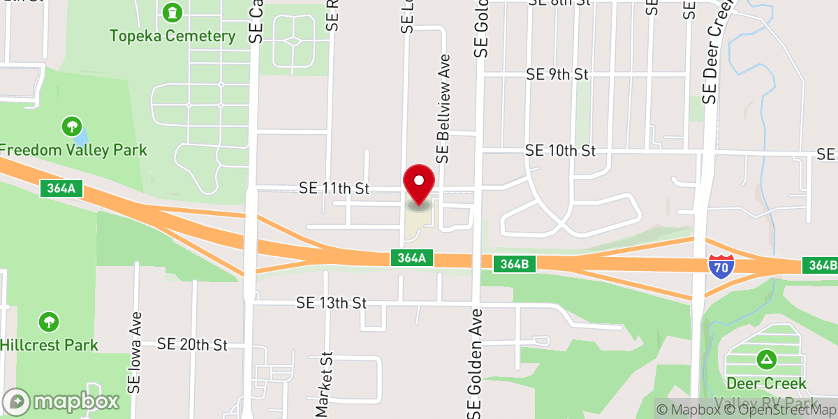 Map showing location of Overcoming Fellowship Church of God in Christ