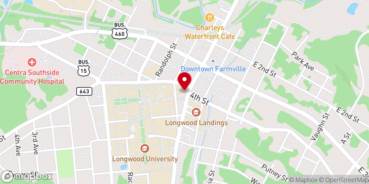 Map showing location of Beulah AME Church