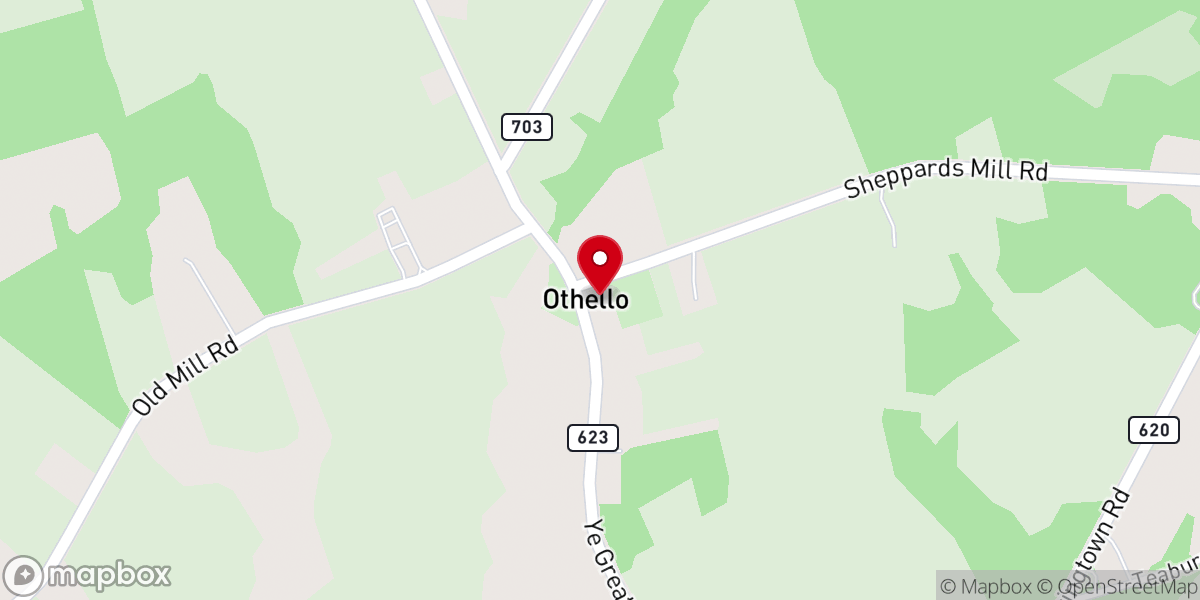 Map showing location of Greenwich Presbyterian Church