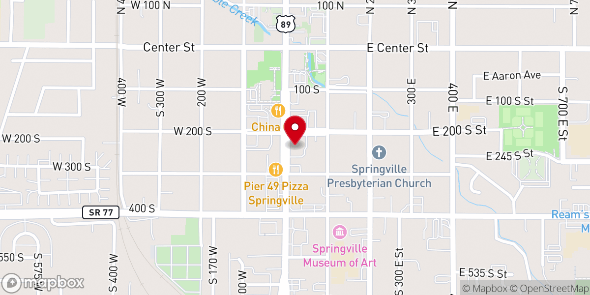 Map showing location of Saturday Grace - Food Distribution Center