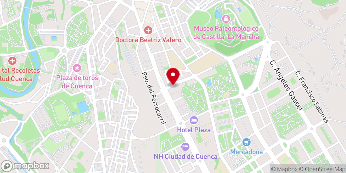 Map showing location of Iglesia Evangélica Manantial de Vida