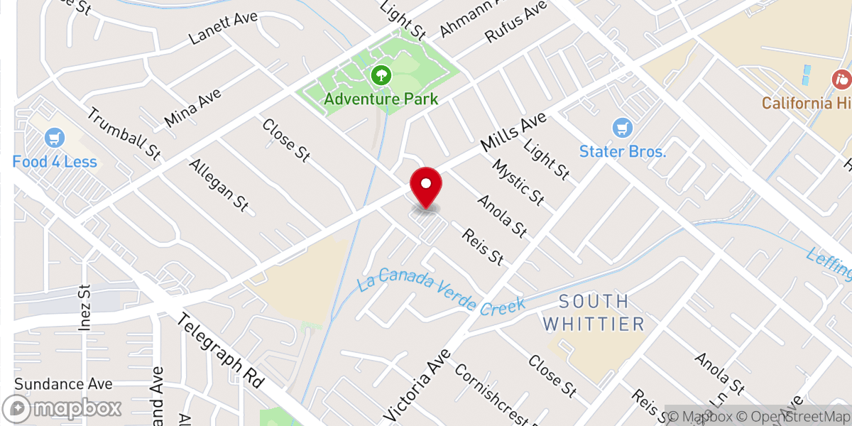 Map showing location of Zoe Center