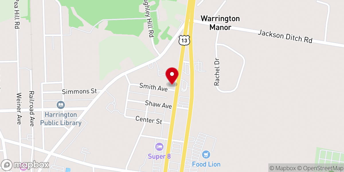 Map showing location of Kent & Sussex church of Christ