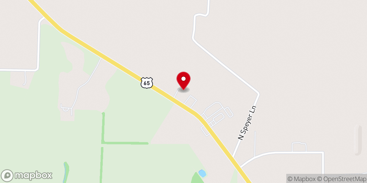 Map showing location of Springwater Greenhouse & Landscaping