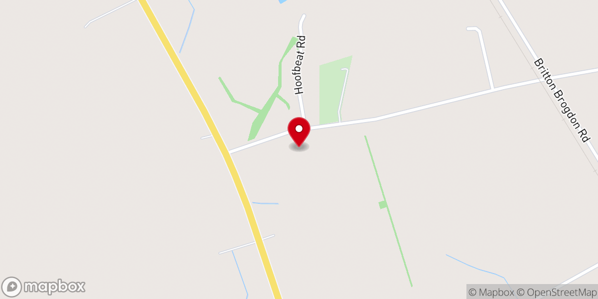 Map showing location of Mulberry Baptist Church