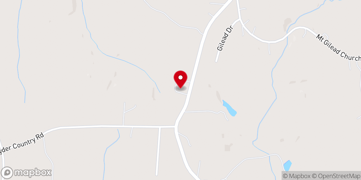 Map showing location of Poplar Ridge Friends Church