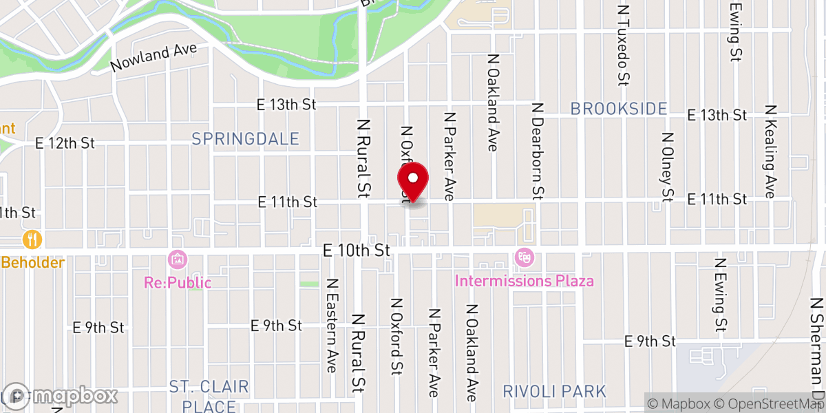 Map showing location of Nehemiah Bible Church