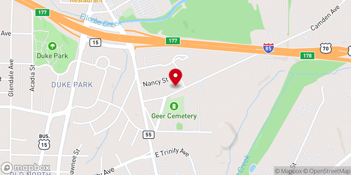 Map showing location of Great Faith International Church