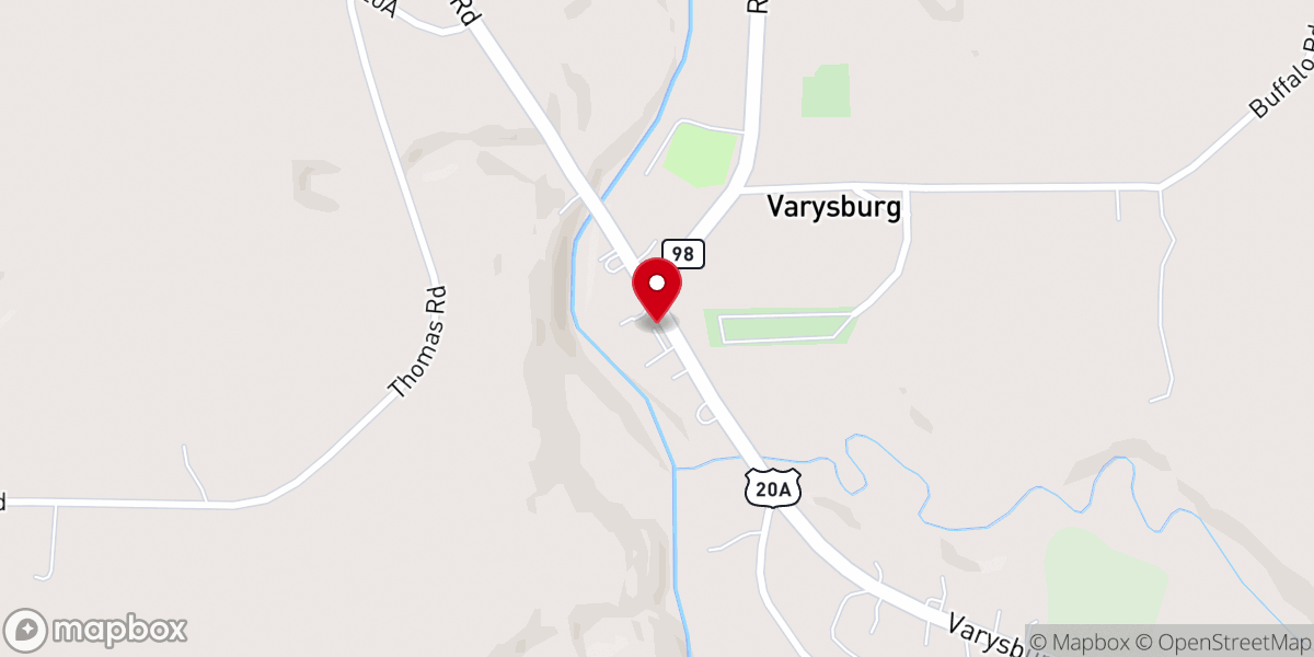 Map showing location of Church of Christ
