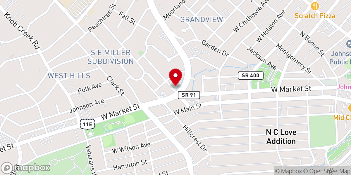 Map showing location of Eternal Life Church