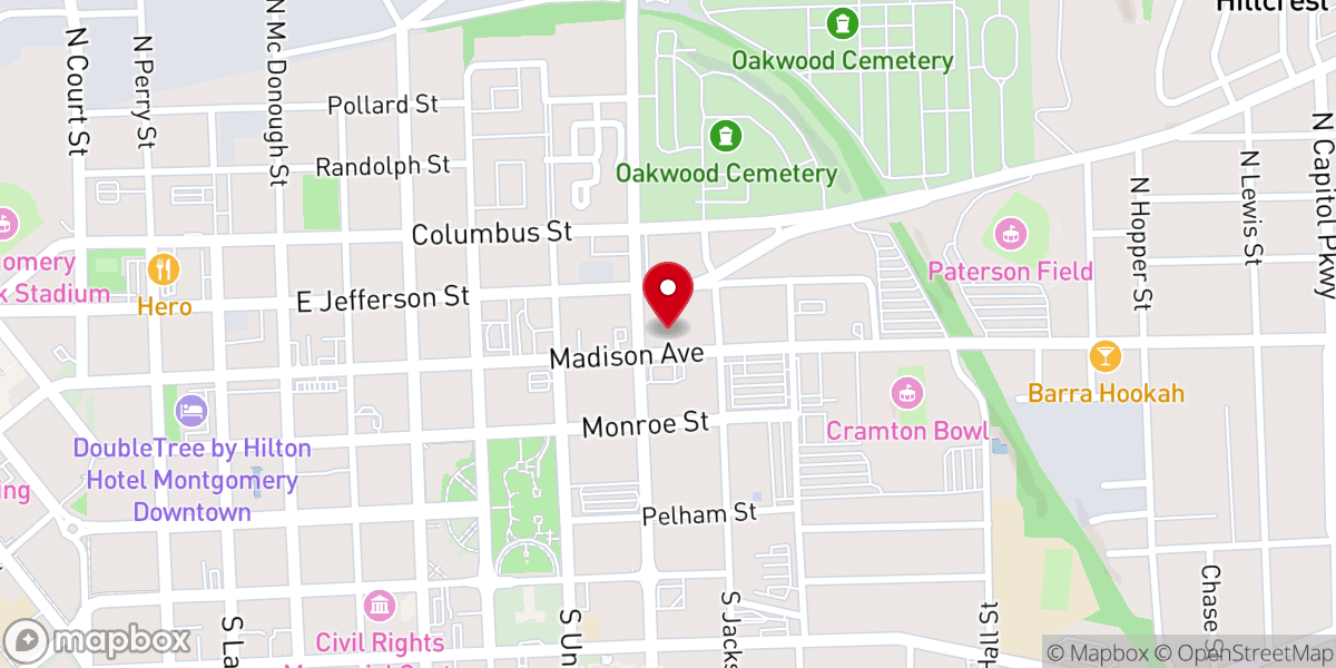 Map showing location of Saint John AME Church