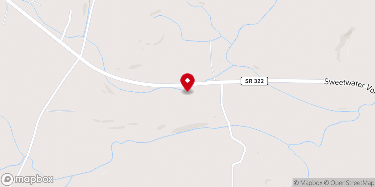 Map showing location of Old Country Baptist Church