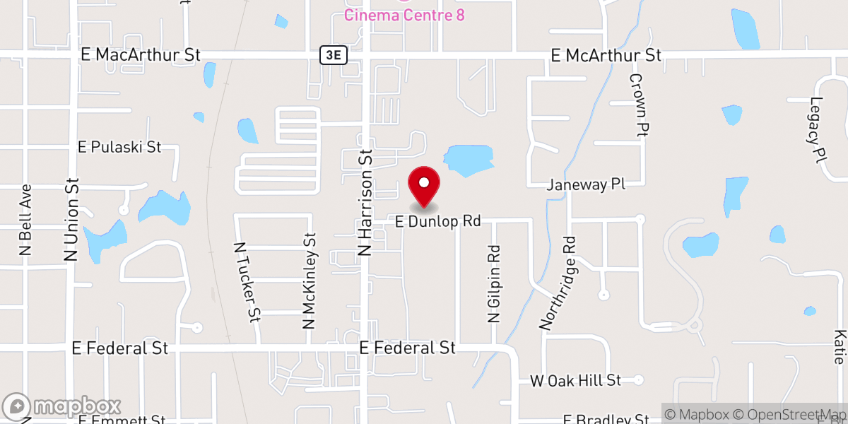 Map showing location of Taproot Church