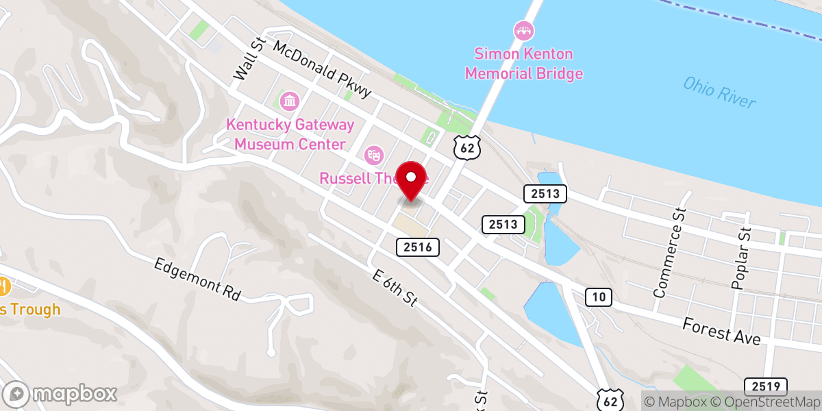Map showing location of Saint Patrick Catholic Church