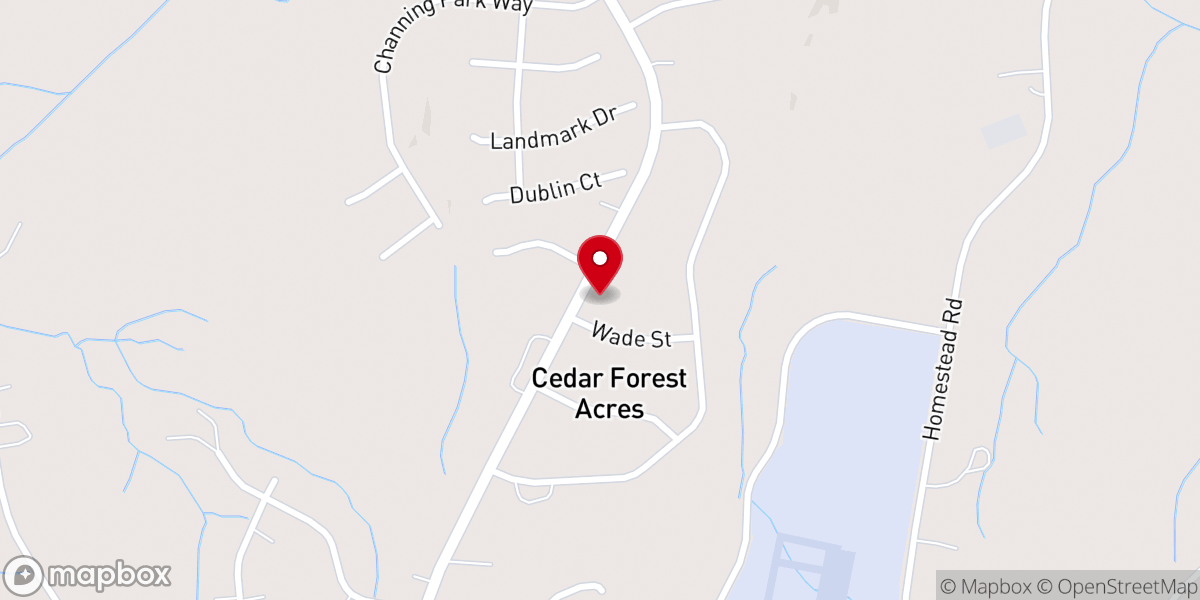 Map showing location of Parrish W Lester