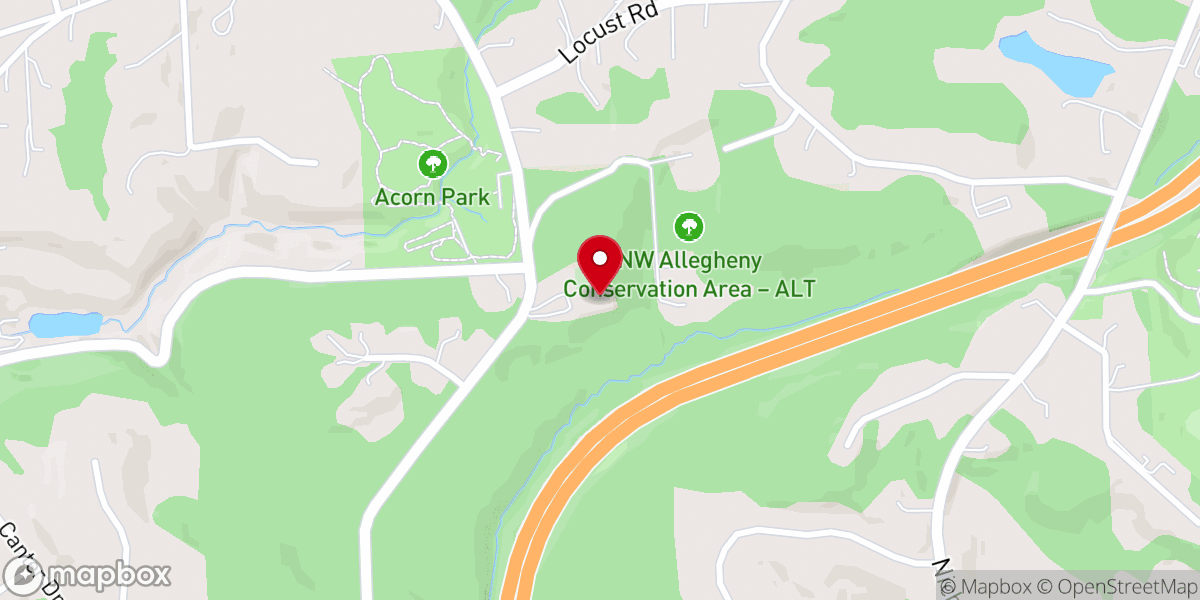 Map showing location of Little Hill United Methodist
